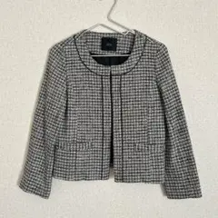 【限定価格 美品】アーバンリサーチドアーズ ツイードノーカラージャケット