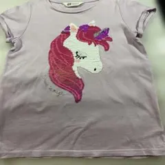 みみか様専用 H&M ユニコーン　キラキラスパンコール　Tシャツ