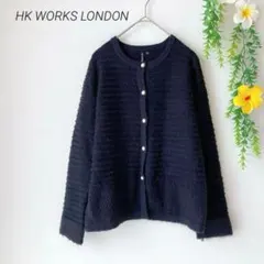 HK WORKS LONDON カジュアル ジャケット （Ｍ）黒 ブラック