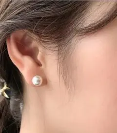 アクリルパールピアス