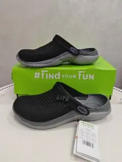 新品未使用crocs literide 黒 男女兼用
