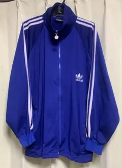 adidas 90s ミッドナイトブルーカラースタンドネックトラックジャケット