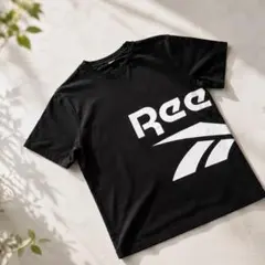 Reebok リーボック Tシャツ ブラック ユニセックス 美品