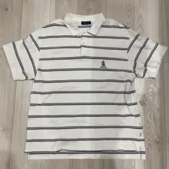 NAUTICA ポロシャツ ボーダー ホワイト