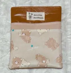 ナースポーチ・オーガナイザー（ハンドメイド） 合皮キャメル&ラミネート