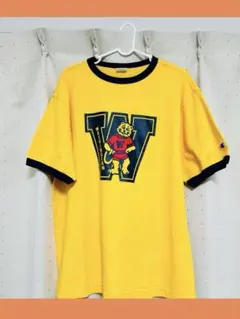 『あきさん専用』古着チャンピオンリンガーTシャツ　黄色　Lサイズ