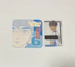 ハイキュー!! アートコースター、箔押しクリアカード（昼神幸郎）
