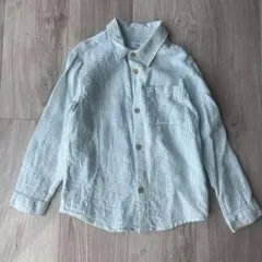 未使用・zarakids ストライプシャツ　110cm