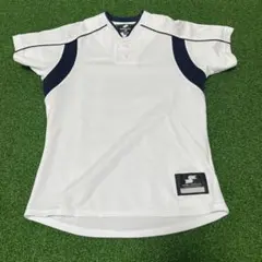 【未使用】SSK ジュニア用 2ボタンプレゲームシャツ（ホワイト）