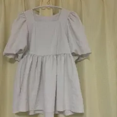 アズールバイマウジー　スクエアネック パフスリーブ チュニック　ホワイトのサムネイル