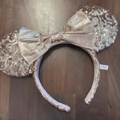 ミニー　スパンコールカチューシャ　ピンク