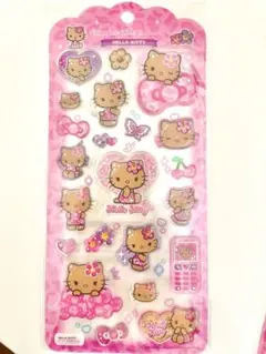 ドロップジュエリーシール　日焼けキティ