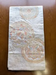 袋帯 正絹 丸文 鳳凰 花柄のサムネイル