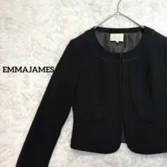 【エマジェイムス】フォーマルボレロ　礼服　黒　７号　トップス　クロップド丈　上品