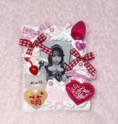 硬質ケースデコ トレカケース ホイップデコ 量産型 オムライス ネコ ピンク