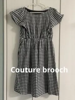 Couture brooch ギンガムチェックノースリーブワンピースのサムネイル