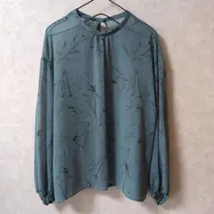 un dix cors アンディコール シフォンブラウス モスグリーン系のサムネイル