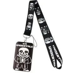 アンダーテールサンズカードケース・定期入れ　ストラップ付き