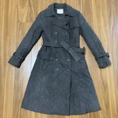 en quête ダークブラウン トレンチコート 9