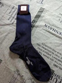 クリスチャンディオール 靴下 くつした ソックス 25cm ネイビーディオール