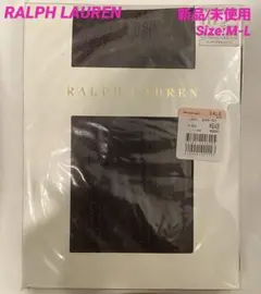 【新品/未使用】RALPH LAUREN メランジドットレースストッキングM-L