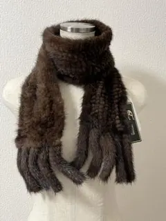 ミンクマフラー　お値下げ♪ 新品　　ダークブラウン