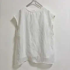 グリーム gleam オーガンジー レイヤード ホワイト 半袖 トップスのサムネイル
