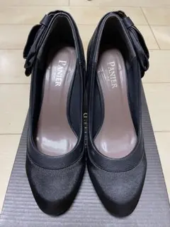 結婚式用黒ラメパンプス　M size
