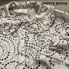merry jenny ハート柄長袖ブラウス メリージェニー　長袖シャツのサムネイル