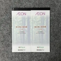 株主優待券 フジ イオン 60枚綴り×2冊
