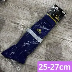アディダス　サッカー　25-27cm イエロー　青　フットボール　靴下　ブルー
