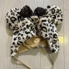 東京ディズニーリゾート ヒョウ柄ファンキャップ