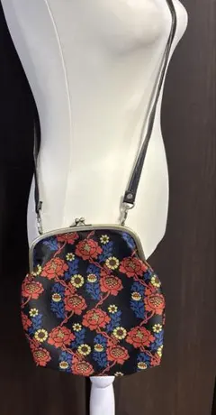 がま口　ショルダーバッグ