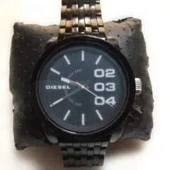 【ジャンク品】ディーゼル 腕時計 フランチャイズ DZ-1371 ブラックのサムネイル