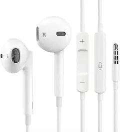イヤホン 有線 3.5mm イヤホン マイク付き クリア通話 音量調整 軽量