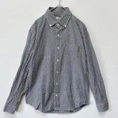 TK タケオキクチ ボタンダウンシャツ 長袖 綿100 長袖 ギンガムチェック