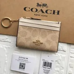 coach エッセンシャル Lジップ キー ケース・スター プリント - メルカリ