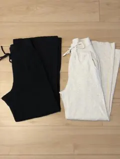 ウォッシャブルニットリブパンツ　セット