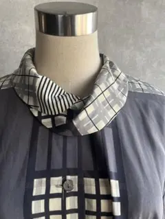 古着　ヴィンテージ   レトロ　総柄シャツ　ブラウス　used ビンテージ　希少