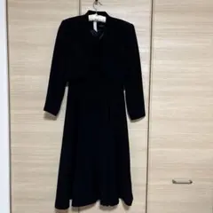 9号 M 美品 フォーマル　ブラック　アンサンブルスーツ 日本製