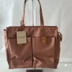 新品　Guy Laroche ナイロントートバッグ ブラウン ロゴ総柄