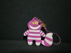 ディズニー　チェシャ猫 ラバーキーホルダー　立体　不思議の国のアリス