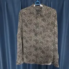 ZARA　ザラ　レディース　レーヨン総柄シャツ