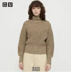 UNIQLO U ローゲージタートルネックセーター M