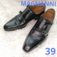 極美品】マグナーニ ディベルサ スエード シングルモンクストラップ 40