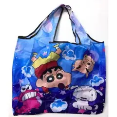 右側 青２個 新 クレヨンしんちゃん トートバッグ お洒落なデザイン ☆★
