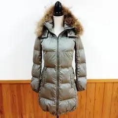 Max&Co 大きいサイズ 2way中綿ダウンジャケット ラビット カーキ 44 