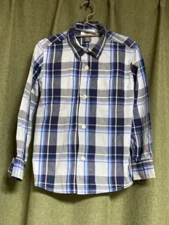 OLD NAVY チェック柄 長袖 ボタンシャツ XS/TP 5歳 110サイズ