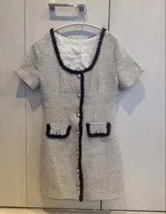 り*ん様 タイトフィットドレス ボタン付き