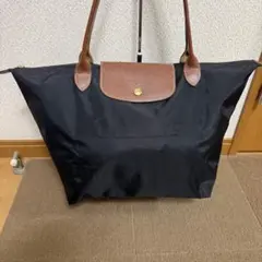 美品✨️ Longchamp ロンシャン レザー トートバッグ ブラック A4